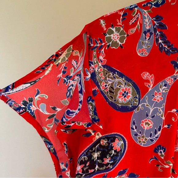 GREYLIN~ Sidney Paisley Wrap Maxi Dress in Medium - Picture 5 of 16